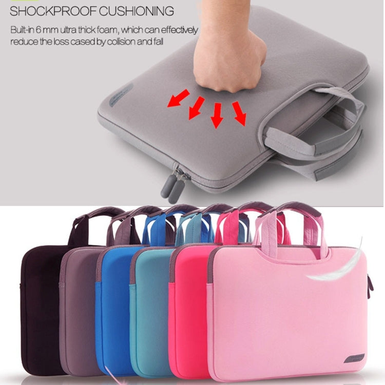 12인치 휴대용 통기성 손잡이 슬리브 가방, MacBook, Lenovo 및 기타 노트북용, 크기: 32x21x2cm, 12인치 마젠타, 12인치 그레이, 12인치 그린, 12인치 핑크, 12인치 블랙