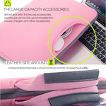 15.4인치 휴대용 통기성 손잡이 슬리브 가방, MacBook Air / Pro, Lenovo 및 기타 노트북용, 크기: 38x27.5x3.5cm, 15.4인치 그레이, 15.4인치 그린, 15.4인치 핑크, 15.4인치 블랙