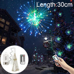 150개 LED 배터리 박스 LED 장식 조명 리모컨 포함, 30CM 다채로운 빛, 30CM 흰색 빛, 30CM 따뜻한 흰색