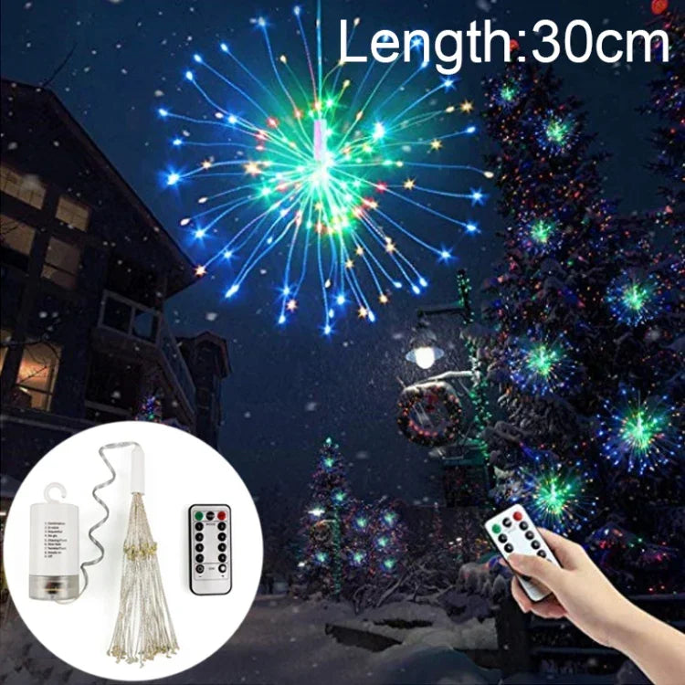 150개 LED 배터리 박스 LED 장식 조명 리모컨 포함, 30CM 다채로운 빛, 30CM 흰색 빛, 30CM 따뜻한 흰색