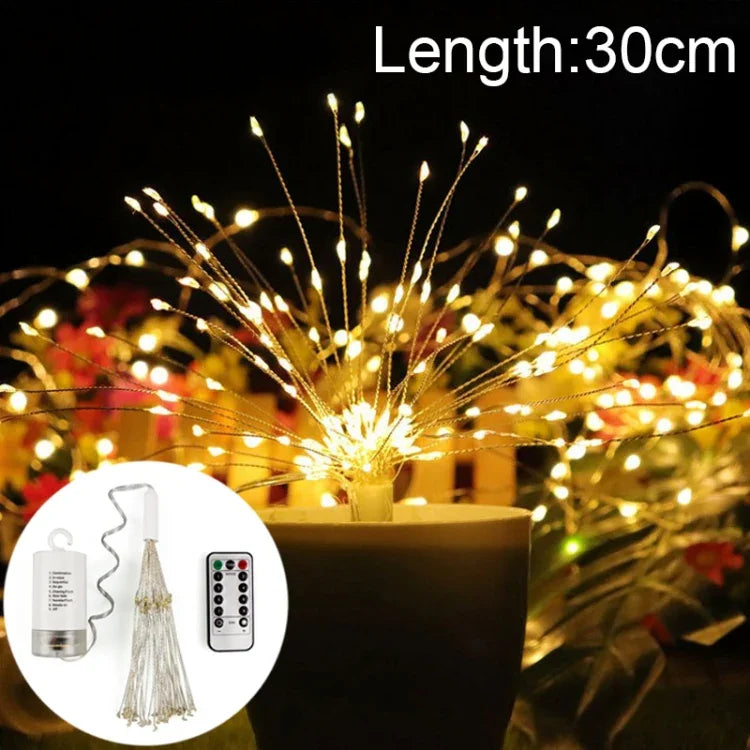 150개 LED 배터리 박스 LED 장식 조명 리모컨 포함, 30CM 다채로운 빛, 30CM 흰색 빛, 30CM 따뜻한 흰색
