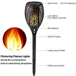 96 LED 태양광 불꽃 라이트 야외 정원 잔디등 정원 조경 횃불등