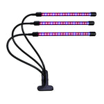 30W 삼중 헤드 조절 스펙트럼 타이밍 LED 식물 성장 조명, USB 플러그 DC 5V, 30W