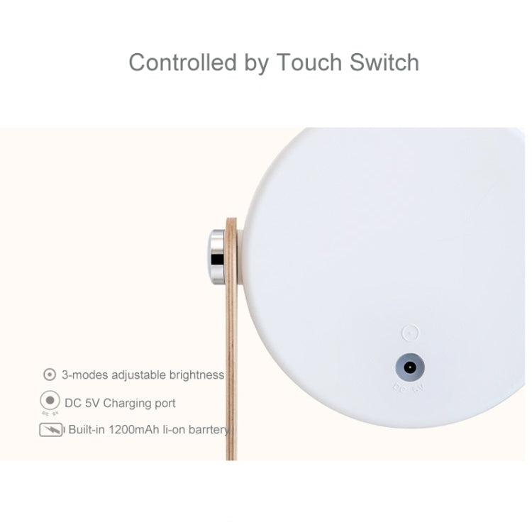 DC 5V 충전식 랜턴 램프 터치 컨트롤 LED 조명, 백색광