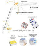 6W 800LM 48개 LED 태양광 리모컨 평면 램프 브래킷 포함