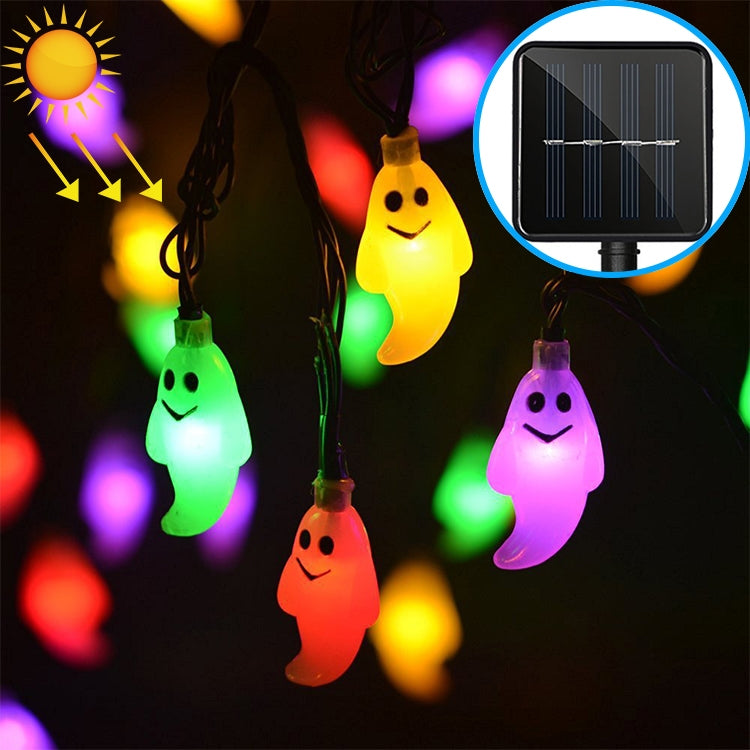 유령 모양 30 LEDs 야외 정원 방수 크리스마스 축제 장식 태양광 램프 스트링