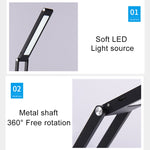 LED 책상 램프 3W 접이식 조절 USB 충전 눈 보호 탁상 램프