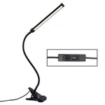LED 데스크 램프 8W 접이식 조절 눈 보호 탁상 램프, USB 플러그인 버전, USB 플러그인 버전(화이트), USB 플러그인 버전(블랙)