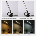LED 데스크 램프 8W 접이식 조절 눈 보호 탁상 램프, USB 플러그인 버전, USB 플러그인 버전(화이트), USB 플러그인 버전(블랙)