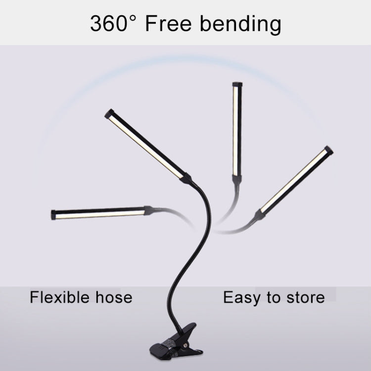 LED Desk Lamp 8W Folding Adjustable Eye Protection Table Lamp, USB Plug-in Version, USB Plug-in Version(White), USB Plug-in Version(Black)