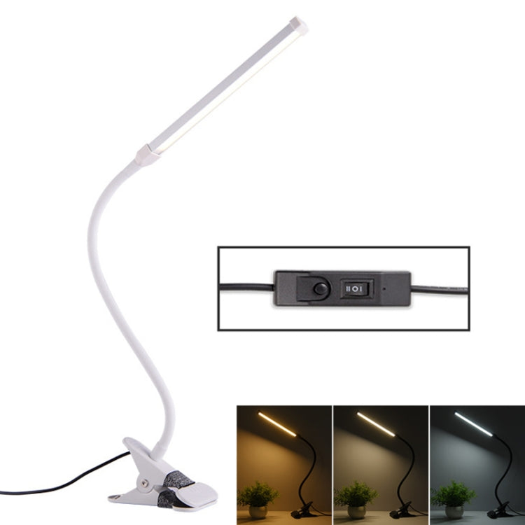 LED 데스크 램프 8W 접이식 조절 눈 보호 탁상 램프, USB 플러그인 버전, USB 플러그인 버전(화이트), USB 플러그인 버전(블랙)