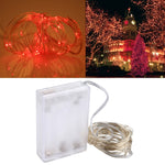 50 LEDs SMD 0603 3 x AA 배터리 박스 요정 램프 장식 조명, DC 5V, 5m 파란색 조명, 5m 다채로운 조명, 5m 분홍색 조명, 5m 녹색 조명, 5m 보라색 조명, 5m 빨간색 조명, 5m 백색 조명, 5m 온백색, 5m 노란색 조명