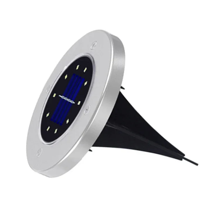 2개입 10 LED 태양광 매설등 지하등 IP65 방수 야외 정원 가로등, 10 LED