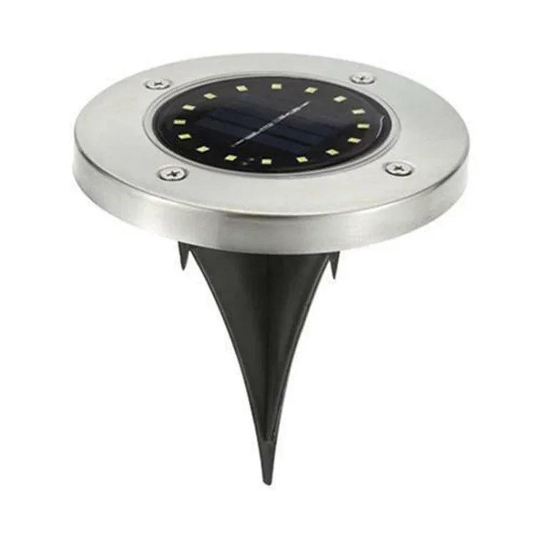2개입 16 LED 태양광 매설등 지하등 IP65 방수 야외 정원 가로등, 16 LED
