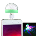 4W RGB USB LED 크리스탈 매직 볼 무대 조명 마이크로 USB 어댑터 포함