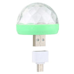 4W RGB USB LED 크리스탈 매직 볼 무대 조명 마이크로 USB 어댑터 포함