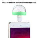 4W RGB USB LED 크리스탈 매직 볼 무대 조명 마이크로 USB 어댑터 포함