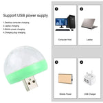 4W RGB USB LED 크리스탈 매직 볼 무대 조명 마이크로 USB 어댑터 포함