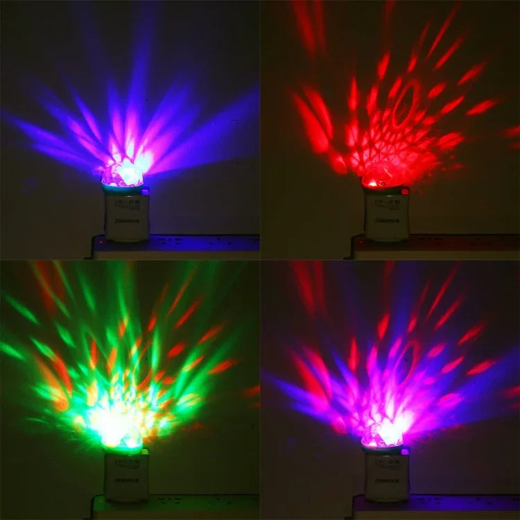 4W RGB USB LED 크리스탈 매직 볼 무대 조명 마이크로 USB 어댑터 포함