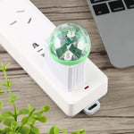 4W RGB USB LED 크리스탈 매직 볼 무대 조명 8핀 어댑터 포함