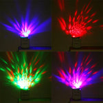 4W RGB USB LED 크리스탈 매직 볼 무대 조명 8핀 어댑터 포함