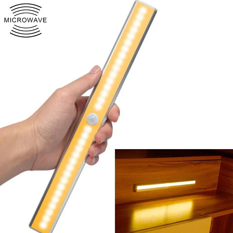 2.8W 20 LED 따뜻한 백색 와이드 스크린 지능형 인체 감지등 LED 복도 캐비닛 조명, USB 충전 버전, 2.8W 20 LED 따뜻한 백색