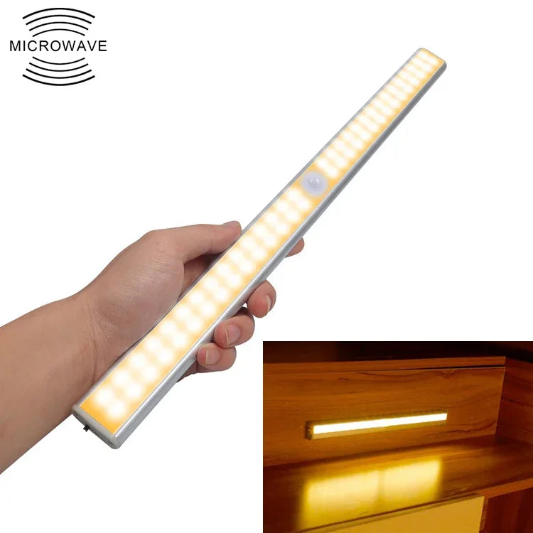 2.8W 40 LED 따뜻한 백색 와이드 스크린 지능형 인체 감지등 LED 복도 캐비닛 조명, USB 충전 버전, 2.8W 40 LED 따뜻한 백색