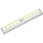 0.8W 10 LED 따뜻한 백색 좁은 스크린 지능형 인체 감지등 LED 복도 캐비닛 조명, USB 충전 버전, 0.8W 10 LED 따뜻한 백색