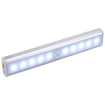 1.8W 10 LED 백색 와이드 스크린 지능형 인체 감지등 LED 복도 캐비닛 조명, 배터리 버전, 1.8W 10 LED 백색 (배터리 버전)