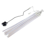 LED 장식 조명, 튜브 직경: 1.2cm, AC 100-240V, 미국, 유럽 플러그 선택 가능, 8개 50cm/파랑, 8개 50cm/다채로운, 8개 50cm/흰색