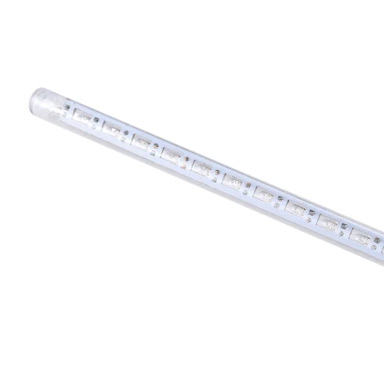 LED 장식 조명, 튜브 직경: 1.2cm, AC 100-240V, 미국, 유럽 플러그 선택 가능, 8개 50cm/파랑, 8개 50cm/다채로운, 8개 50cm/흰색