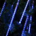 LED 장식 조명, 튜브 직경: 1.2cm, AC 100-240V, 미국, 유럽 플러그 선택 가능, 8개 50cm/파랑, 8개 50cm/다채로운, 8개 50cm/흰색