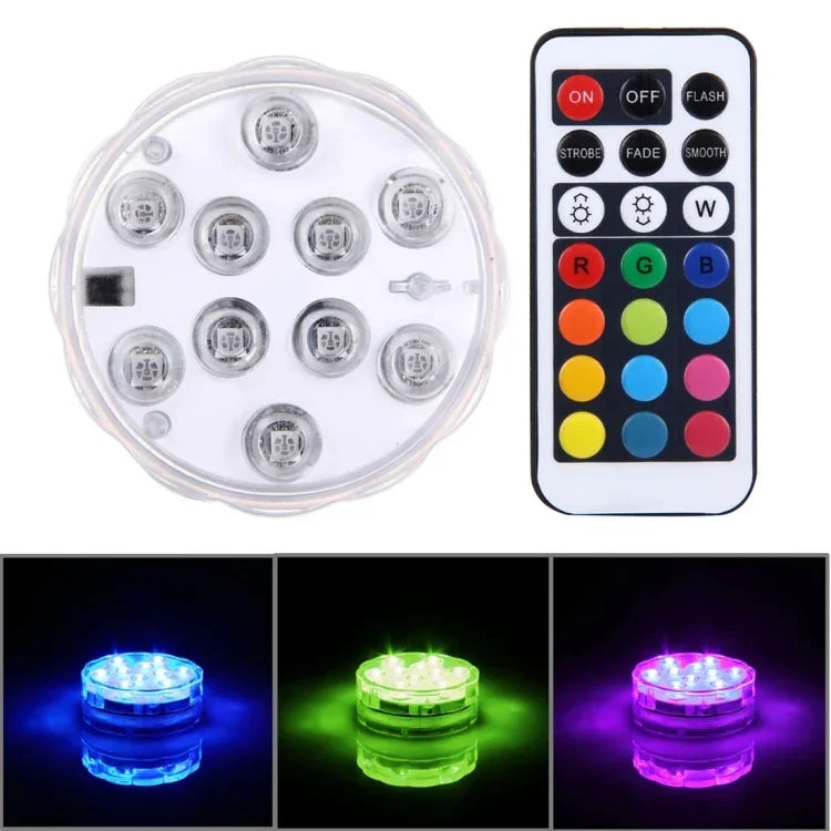 10 LED 원통형 리모컨 포함, 리모컨 작동 거리(개방 공간): 24-30피트, 10 LED
