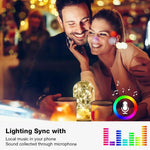 크리스마스 장식 RGB 구리 와이어 스트링 라이트 블루투스 모바일 앱 제어, 길이: 10m 100개 LED, 10m 100개 LED