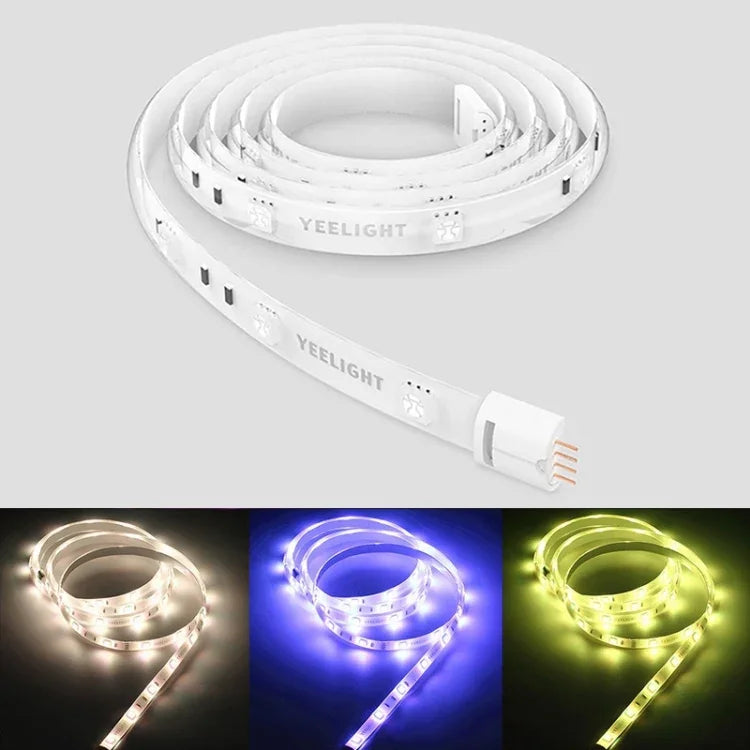 오리지널 샤오미 유핀 예라이트 스마트 WiFi 앱 원격 제어 확장 LED 스트립 라이트, 길이: 1m