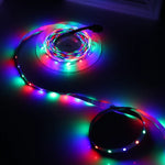 베어 보드 2835 SMD RGB LED 로프 라이트, 60 LED/m, 길이: 5m, 12V 2A 100-240V, 44키 리모컨 포함, 2835 SMD RGB LED, 5m, 44키 리모컨 포함