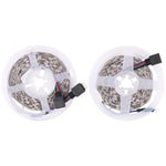 2개입 베어 보드 5050 SMD RGB LED 로프 라이트, 30 LED/m, 길이: 5m, 12V 2A 100-240V, 24키 두들 컨트롤러 포함, 5050 SMD RGB LED, 5m x 2