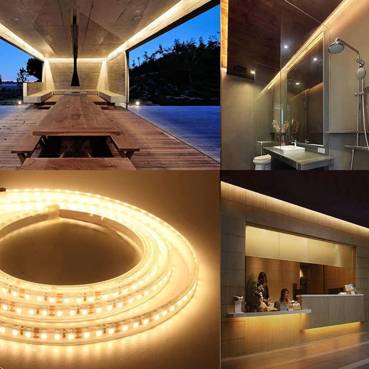 2개입 베어 보드 5050 SMD RGB LED 로프 라이트, 30 LED/m, 길이: 5m, 12V 2A 100-240V, 24키 두들 컨트롤러 포함, 5050 SMD RGB LED, 5m x 2