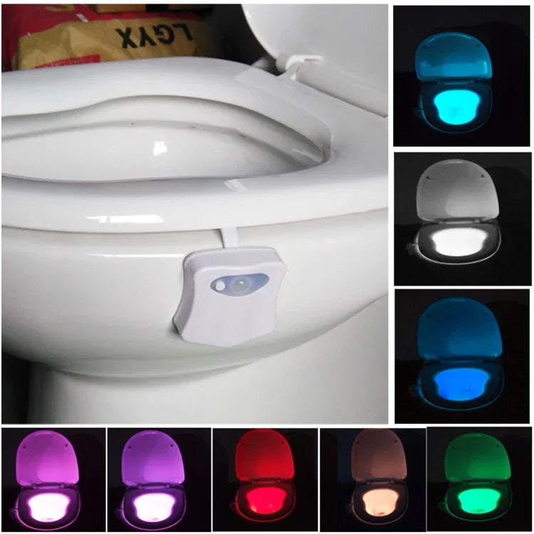 8색 실내 조명 야간등 모션 센서 LED 변기 시트 커버 라이트볼 램프, LED1660, LED1660US