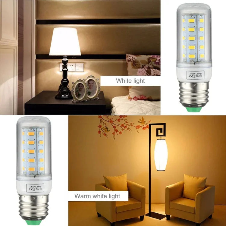 SMD 5730 에너지 절약 전구, DC 12-30V, E27 36 LED 백색광, E27 36 LED 주백색광