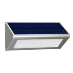 800 루멘 48 LED SMD 2835 센서 삼각형 에너지 절약 벽등 태양광 패널 및 숨겨진 스위치 포함 정원/마당/야외 캠핑용 (실버)