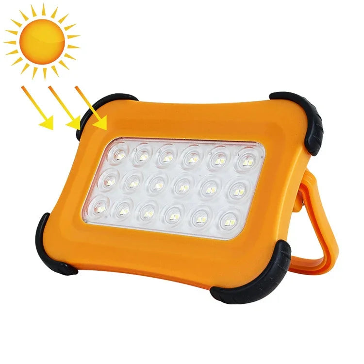 50W 32 LED 태양광 휴대용 캠핑등 자석 조명 비상등 4단계 밝기 & 보조 배터리 & 배터리 표시기 포함