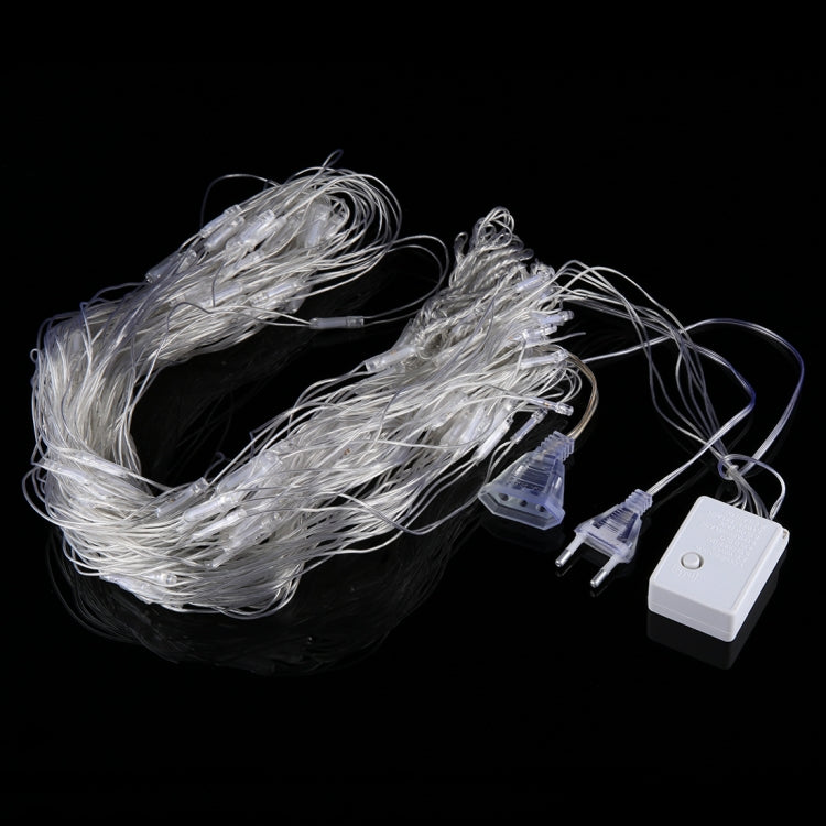 200 LED 망사형 스트링 라이트 끝 조인트 및 다기능 컨트롤러 포함, 온백색 EU 플러그, 청색광 EU 플러그, 알록달록 광 EU 플러그, 보라광 EU 플러그, 백색광 EU 플러그