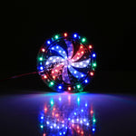 58 LEDs SMD 2835 Motorcycle Modified Windmill Angel Eyes RGB Light Fire Wheel Light Styling Flash Atmosphere Lamp, Diameter: 10cm, DC 12V, 58 LEDs Diameter: 10cm