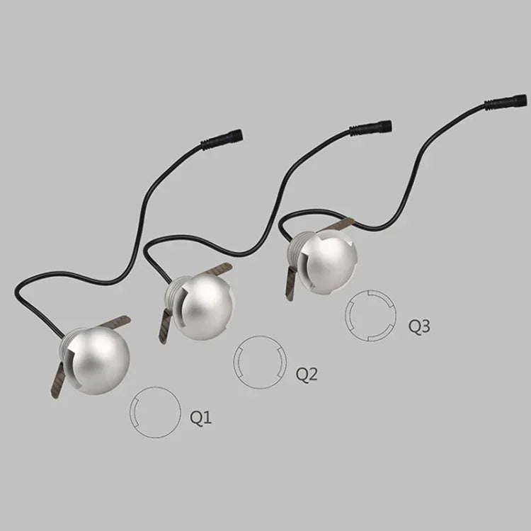 3W LED 매립 편광 매설등 IP67 방수 거북이 등껍질등 야외 정원 잔디등, 따뜻한 빛 3000K Q2 양방향 조명, 따뜻한 빛 3000K Q2