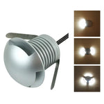 3W LED 매립 편광 매설등 IP67 방수 거북이 등껍질등 야외 정원 잔디등, 따뜻한 빛 3000K Q3 삼방향 조명, 따뜻한 빛 3000K Q3