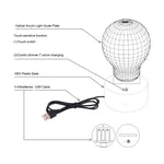 7 Colour Discoloration Creative Visual Stereo Lamp Desk Lamp Night Light, Hippocampus Style