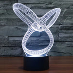 7 Color Discoloration Creative Visual Stereo Lamp Desk Lamp Night Light, Abstract Style Model 2