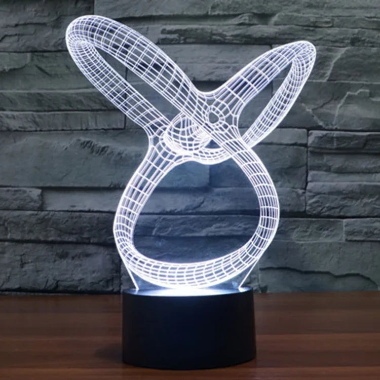 7 Color Discoloration Creative Visual Stereo Lamp Desk Lamp Night Light, Abstract Style Model 2