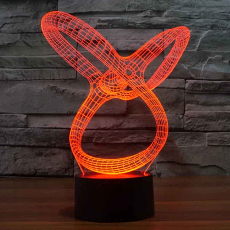 7 Color Discoloration Creative Visual Stereo Lamp Desk Lamp Night Light, Abstract Style Model 2